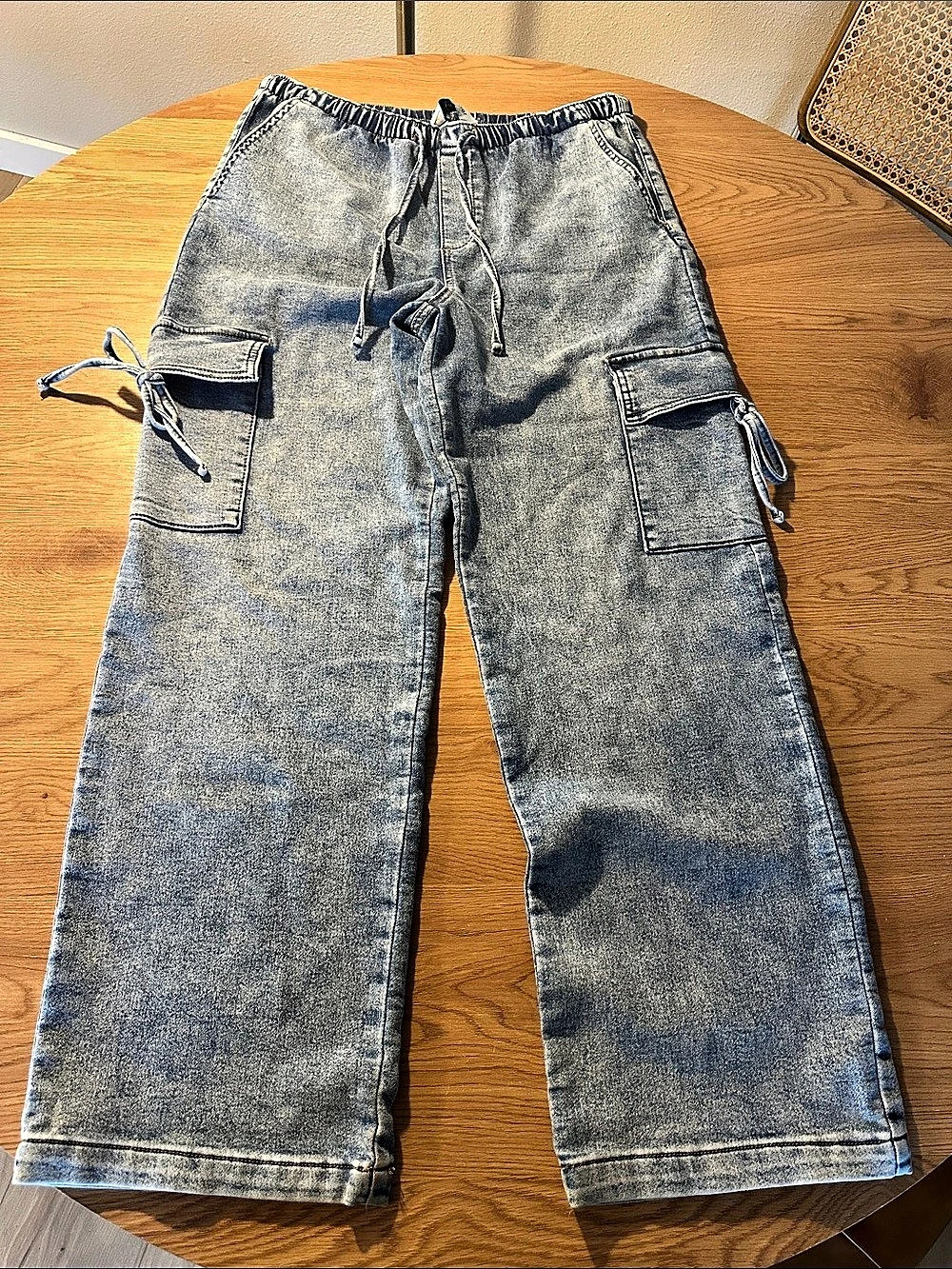 vanilla star Cargo Jeans in Blue Size Medium Like New